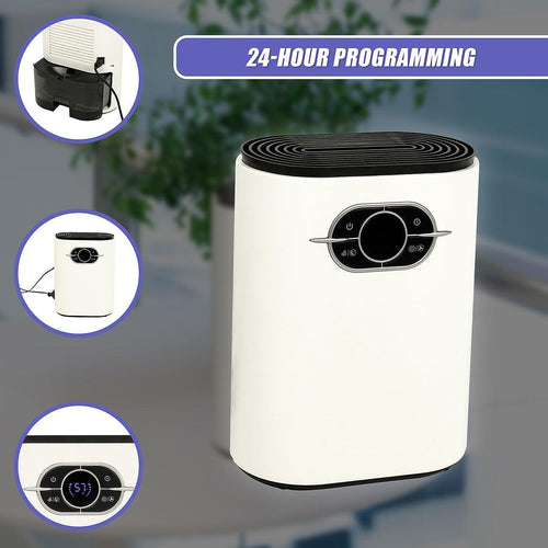 1200ML Mini Dehumidifier LED Display Air Dryer Moisture proof Absorber Machine