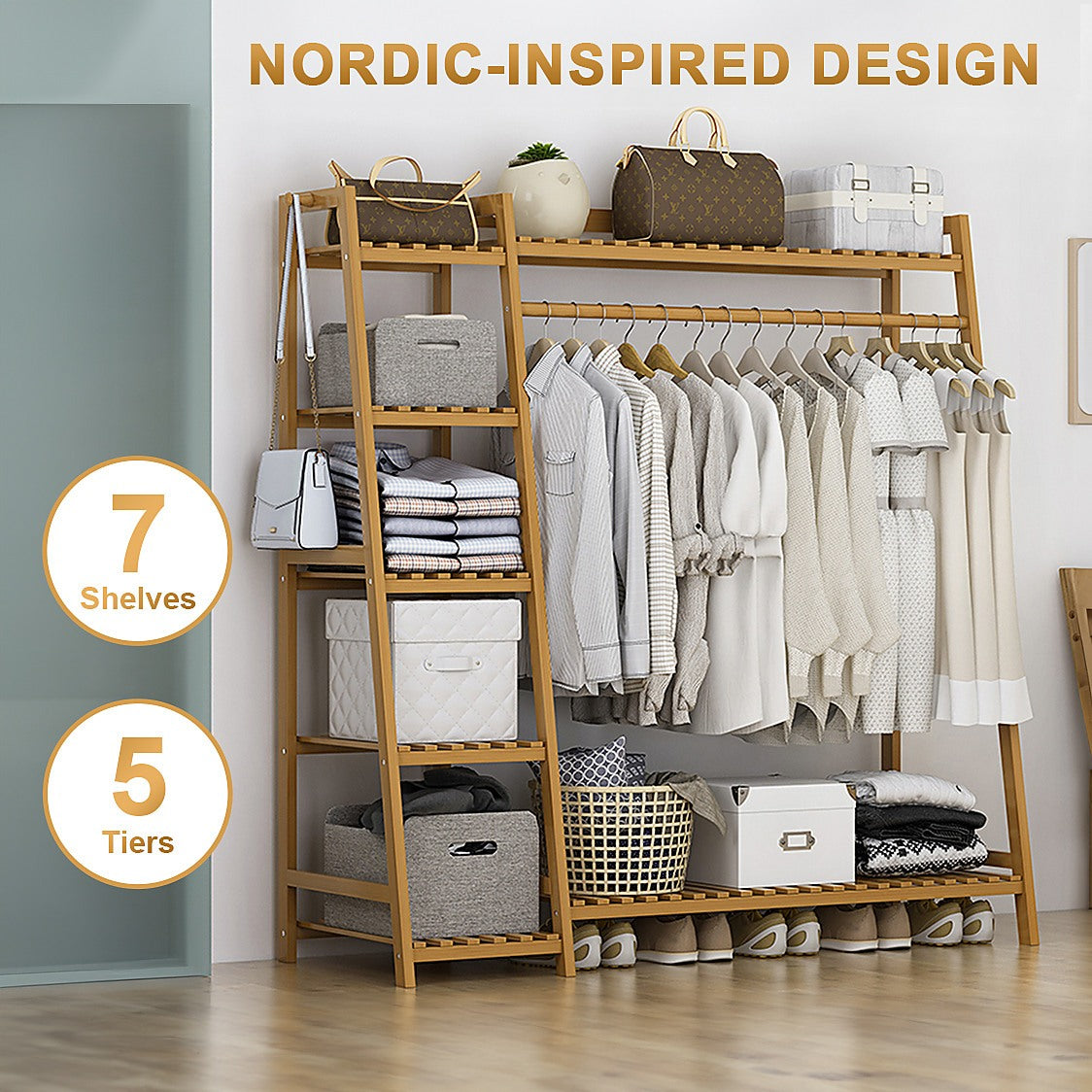 Clothing Rack Stand Coat Rack Floor Hanger Storage Modern simple Clothes  Storage Rack Bags Storage Nordic Furniture