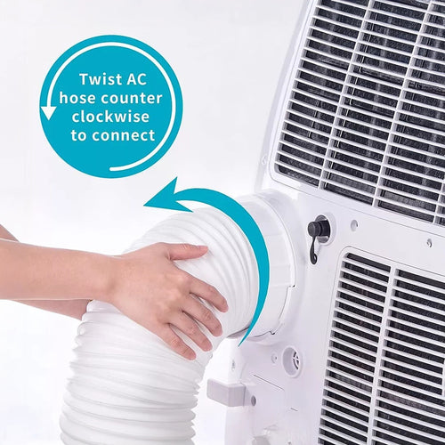 Portable Aircon Window Kit – Exhaust Hose, Adapter & Slide Plate Set for Venting