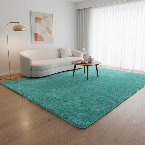 230x200cm Large Shaggy Floor Rug Area Carpet – Turquoise Soft Mat for Bedroom or Living Room Comfort