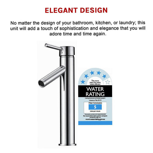  Basin Mixer Tap Faucet -Kitchen Laundry Bathroom Sink