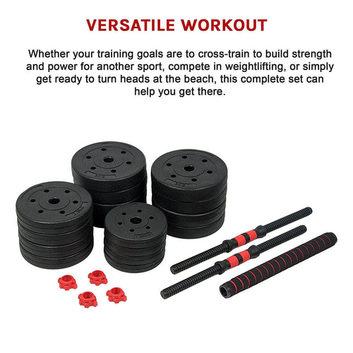 Adjustable Dumbbell Weights Set - 40kg 