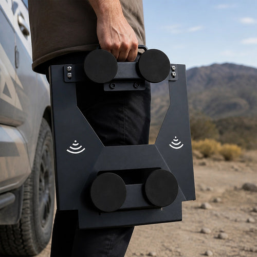 Starlink Mini Magnetic Roof Mount Portable Steel Vehicle Mount with Handle for RV, 4WD & Camping