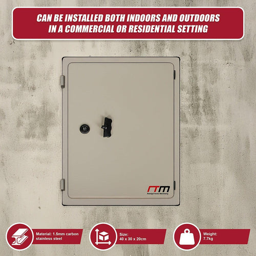 Carbon Steel Electrical Enclosure Box IP65 Wall Mount 400 x 300 x 200 mm