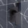 Single Square Shower Bath Mixer Tap Bathroom WATERMARK Approved - Black