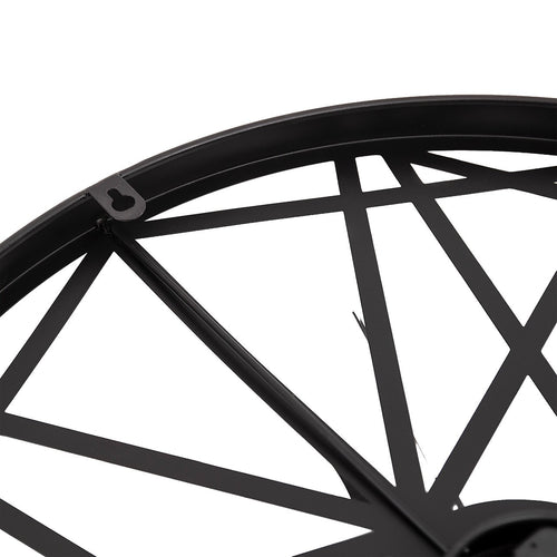 Large Metal Outdoor Wall Clock – Weather-Resistant Design for Garden or Home Décor