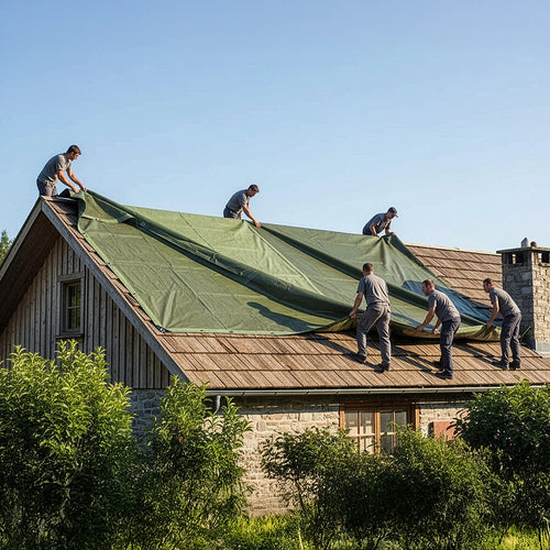 3x4M Army Heavy Duty Waterproof Canvas Tarp Tarpaulin Sun Blocked Dustproof