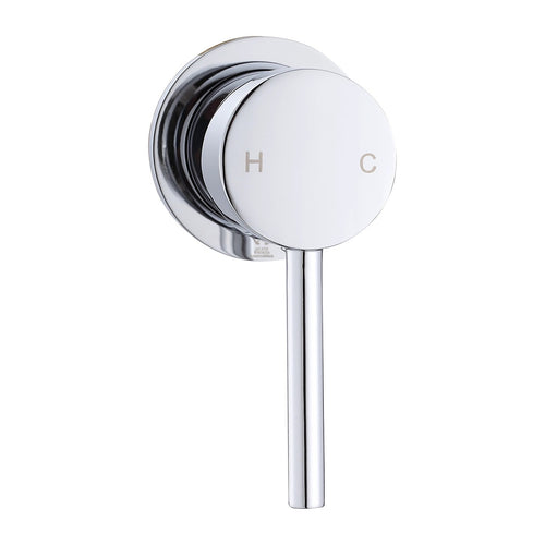 Single Round Shower Bath Mixer Tap Bathroom WATERMARK Approved - Chrome