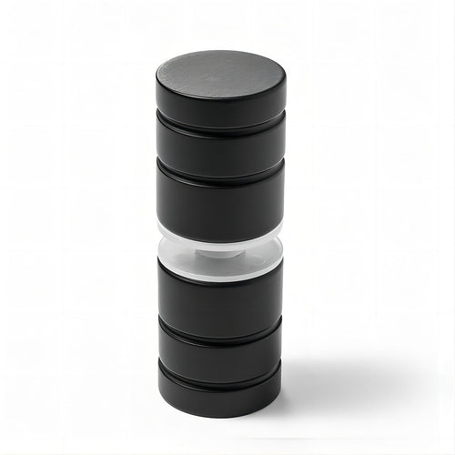 90x90cm Corner Frameless Shower Screen with Black Wall U-Brackets and Brass Hinges, Round Knob Handle