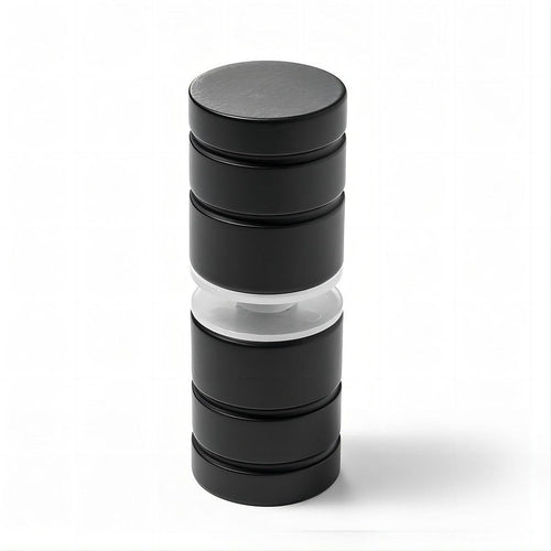 110x110cm Corner Frameless Shower Screen with Black Brackets and Brass Hinges, Round Knob Handle