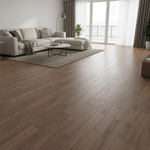 Vinyl Floor Tiles Wood Grain Smoked Eucalyptus Look  – 16 Pack Peel & Stick Flooring