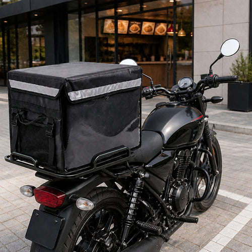 62L Insulated Food Delivery Bag with Motorcycle Rear Rack Kit