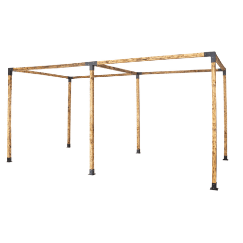 Roof Pergola Gazebo Shed Matte Black Steel Double Brackets DIY Kits