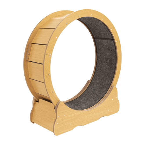 Cat Running Wheel w/ Carpet Runway Cat Exercise Wheel for Fitness Cat Treadmill 