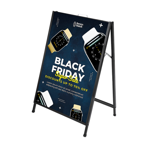 A Frame Sign 60x90cm Sidewalk Plastic Poster Board Outdoor Display