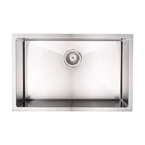 700x450mm Stainless Steel Handmade 1.5mm Sink with Waste in Stainless Steel with brushed finish Finish