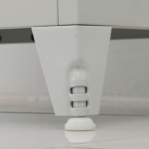 Two-Door Metal Locker - Grey with Legs