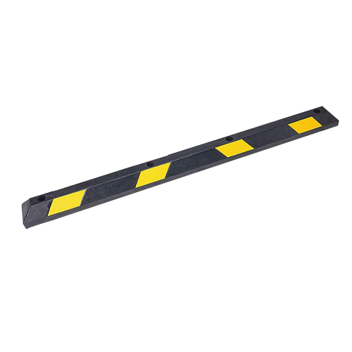 180cm Heavy Duty Rubber Curb Parking Guide Wheel Driveway Stopper Reflective Yellow