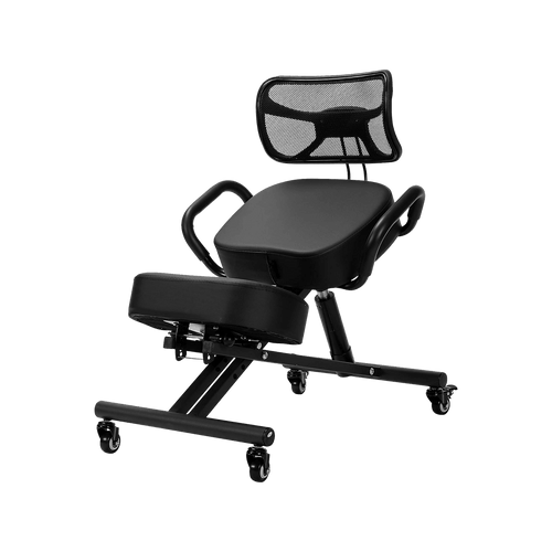 Ergonomic Kneeling Posture Chair with Backrest Adjustable Height and Casters