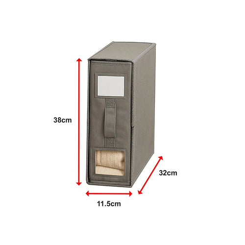 Foldable Fabric Storage Bins 4pc Set with Handles – Space-Saving Organisers for Bedroom & Laundry