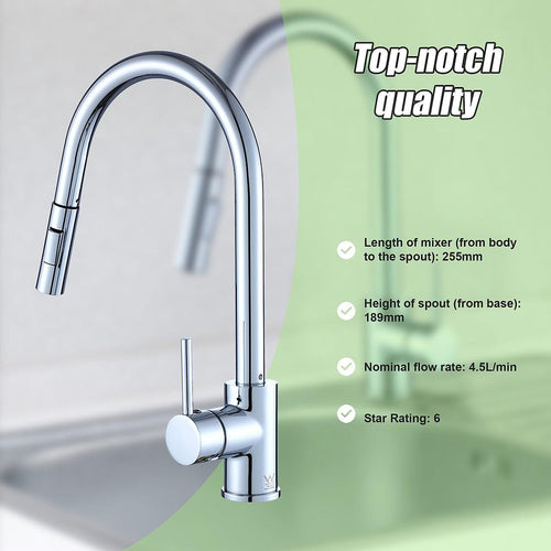  Basin Mixer Tap Faucet -Kitchen Laundry Bathroom Sink