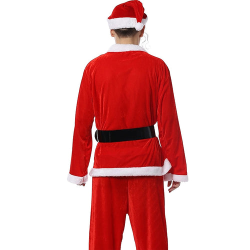 Adult Santa Costume Professional Suit Large with Complete Accessories Set