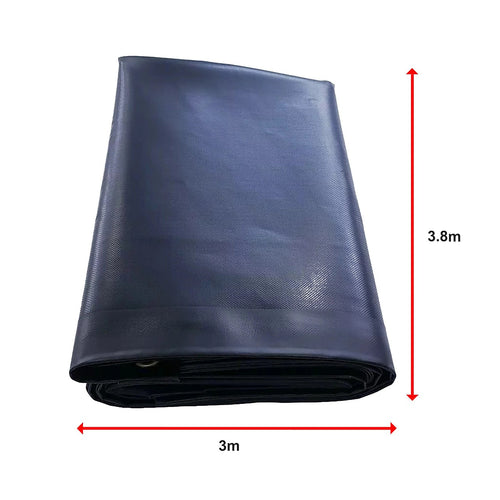 PVC Tarpaulin 600GSM Waterproof Tarp 3.8x3m – Heavy Duty Home and Commercial Use