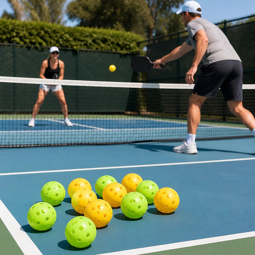 12pcs Outdoor Pickleballs 40 Hole 74mm Pickle Balls Set