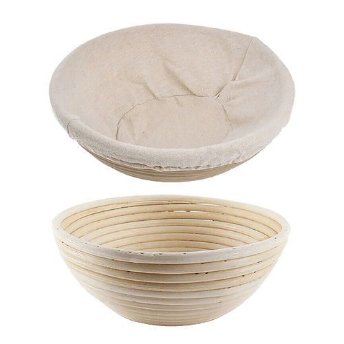 2 x 9" Sourdough Bread Proofing Set Bread Making Kit Round Bowls