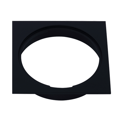 Square Black Floor Grate Drain 110 mm Full Brass Construction