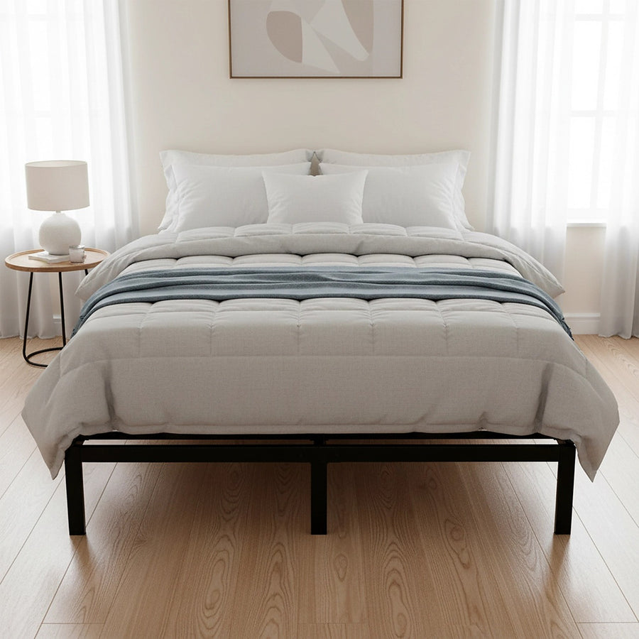 Queen Heavy-Duty Steel Bed Frame Base for Australian Mattresses