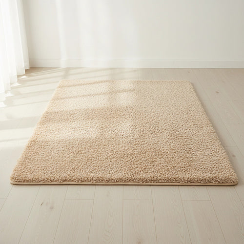200x140cm Large Shaggy Floor Rug Area Carpet – Beige Soft Mat for Bedroom or Living Room Comfort
