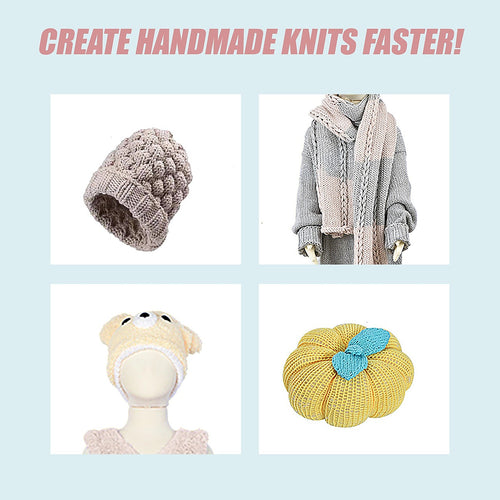 DIY Knitting Machine Smart Weaving Knit Rotating Kids Toy Scarf Sock Hat Gift