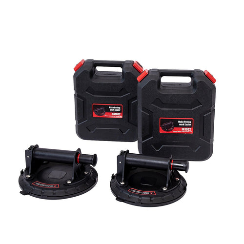 2x20cm 500kg Vacuum Suction Cup Glass Lifter Granite Sucker Pump Lift Heavy Duty