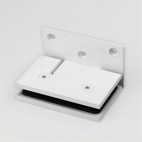 90cm Frameless Swing Bath Screen with White Hardware