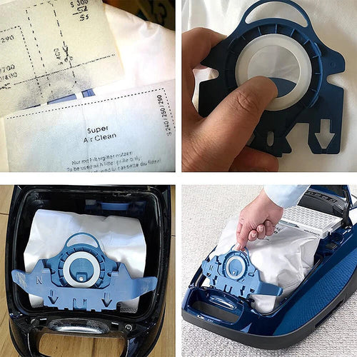 8 x GN HyClean Pure Vacuum Bags – Miele Compatible Dust Bags