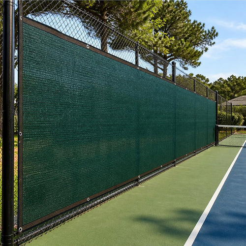 Fence Privacy Screen – 20mx2m Dark Green HDPE Mesh Windscreen