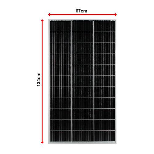 500W 12V Monocrystalline Solar Panel Kit – Battery Charger for Caravan & Camping
