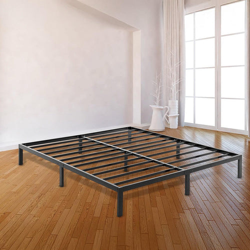 King Metal Bed Frame Full Steel Heavy Duty