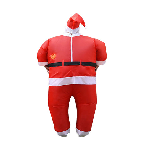 Inflatable Santa Costume Adult Fan Operated Christmas Fancy Dress Suit