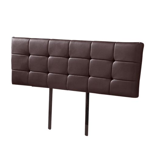 King PU Leather Bed Deluxe Headboard Bedhead - Brown