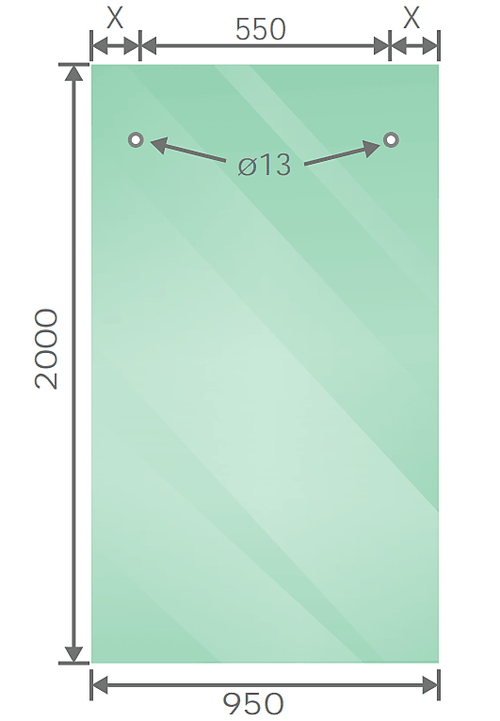 180x80cm Frameless Glass Sliding Corner Shower with Gunmetal Rail and Hardware