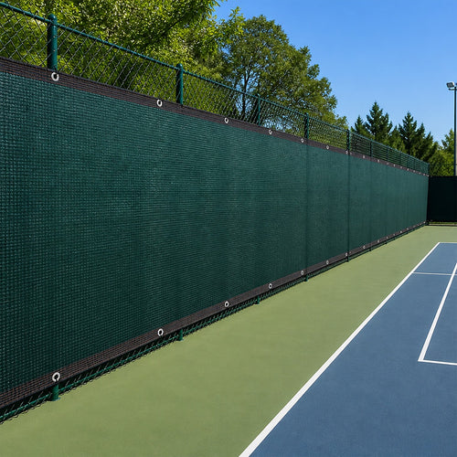 Fence Privacy Screen – 15mx2m Dark Green HDPE Mesh Windscreen