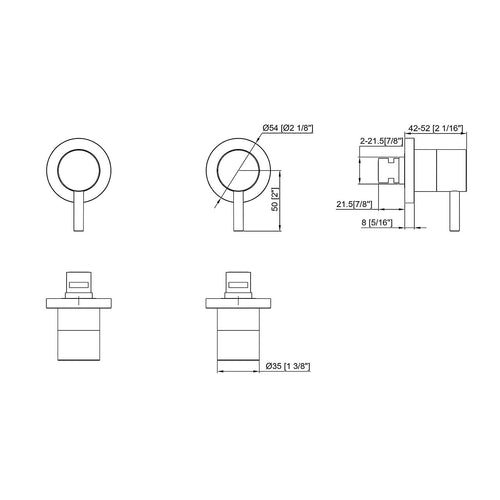 Bathroom Shower Bath Hot and Cold Mixer WATERMARK Certified - Chrome