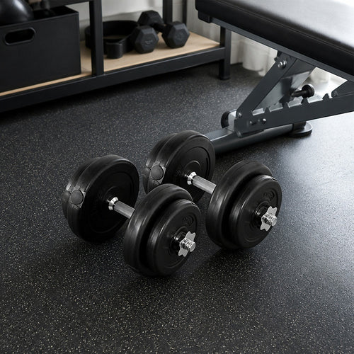 20KG Adjustable Dumbbell Set – Compact Weights for Strength Training