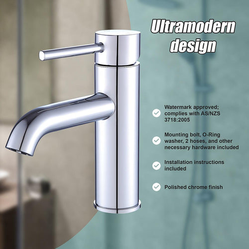 Basin Mixer Tap Faucet -Kitchen Laundry Bathroom Sink 