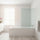 90cm Frameless Glass Bath Screen with Brass Brackets - Chrome