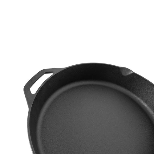 Cast Iron Frying Pan 30cm Pre-Seasoned Skillet for BBQ