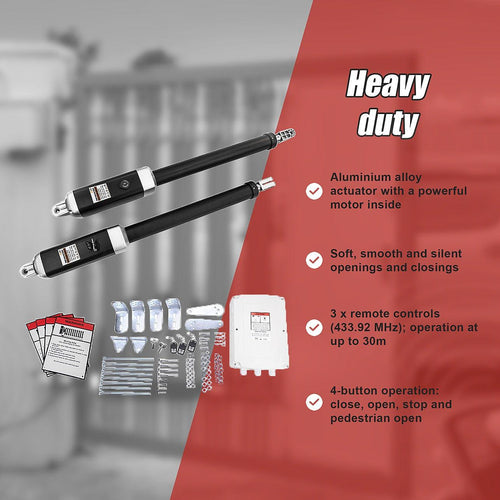 500KG Single Swing Auto Motor Remote Gate Opener