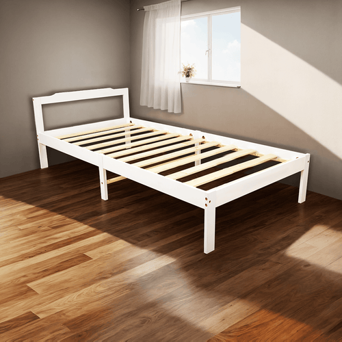 Natural Wooden Bed Frame Home Furniture - Single